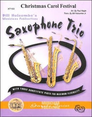 Christmas Carol Festival Flexible Sax Trio - ATB or SAT cover Thumbnail